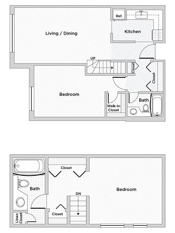 Floorplan - Oak Park City Apartments