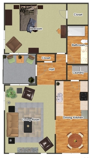 Deluxe 1 BR / 1 BA - Sunnyview Apartments