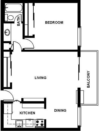 Floorplan - Oak Creek Apartments