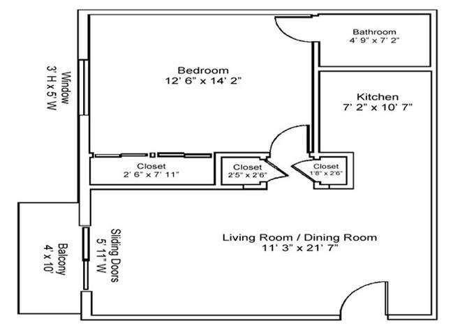 1BR/1BA - Aspen Village