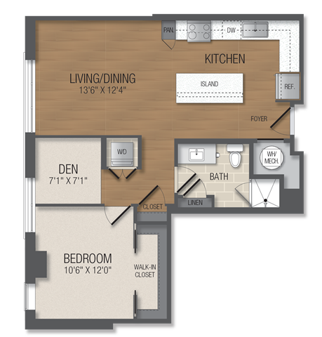 Floorplan - The Acadia at Metropolitan Park