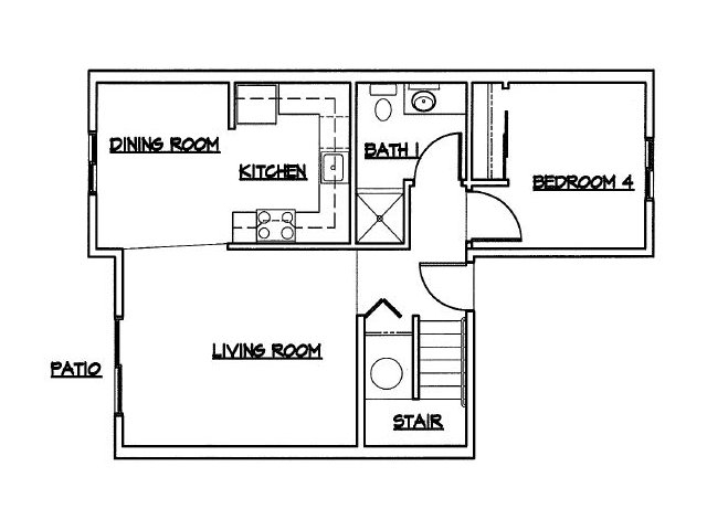 4BR/2BA Townhouse A - Salmon Run Apartments