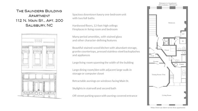 Floorplan and Description - 112 N Main St