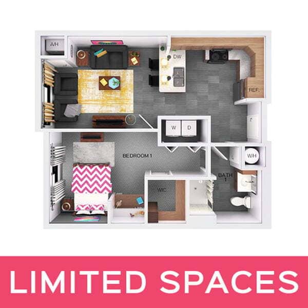 1x1 Top Floor - Limited Spaces - The Altitude