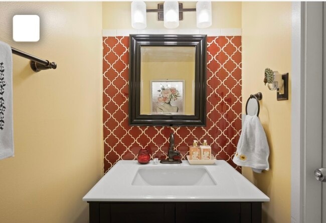 Convenient and modern half bath on the main level with bidet - 301 N Beauregard St