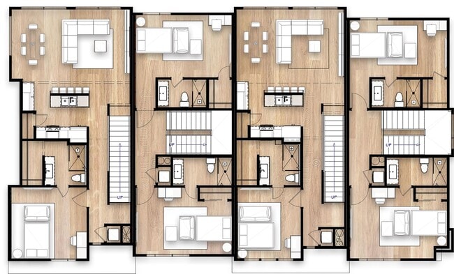 Building Photo - 4Bed/4Bath - Fully Furnished Townhome Avai...
