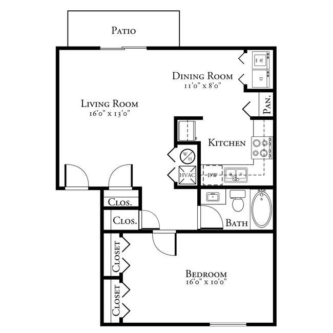 Floorplan - Reflections Apartments