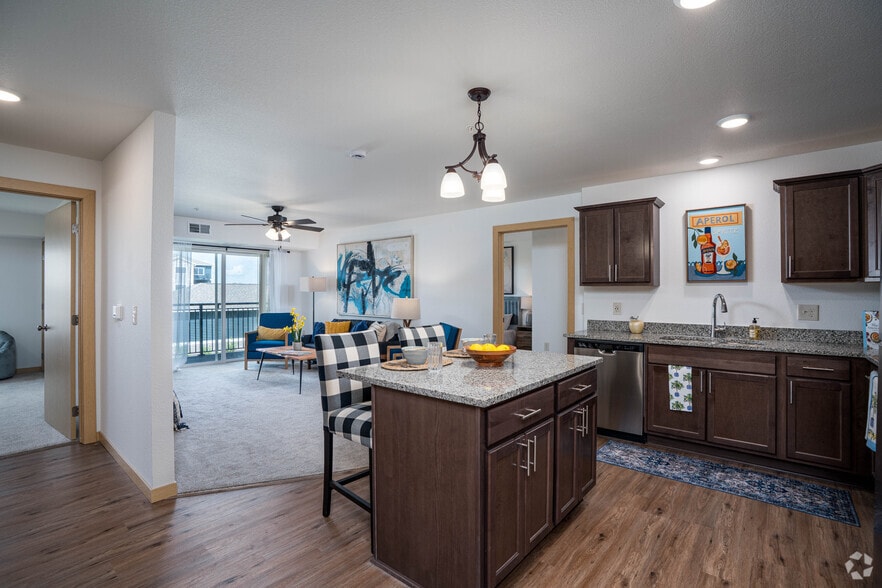 2BR,2BA - 1,157SF - Kitchen - Augusta Park Estates