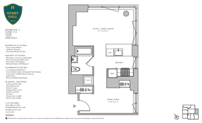 Floorplan - Henry Hall