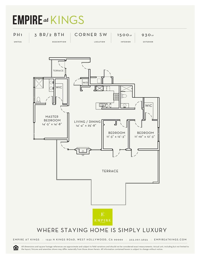 PH1 floorplan - Empire at Kings