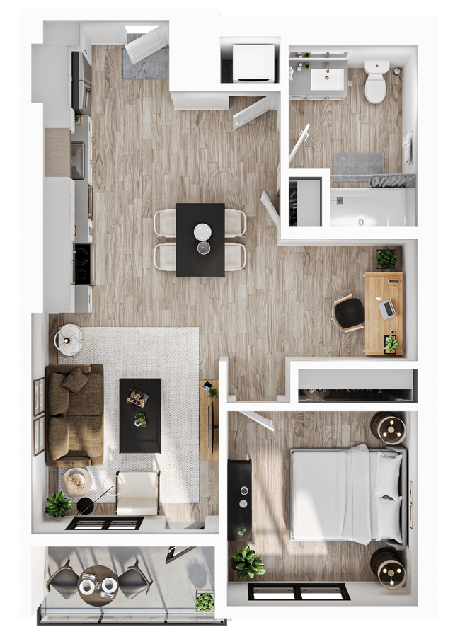 Floorplan - Alwell Apartments