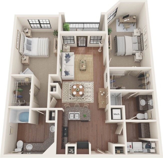 Floorplan - CREEKSIDE VUE APARTMENTS