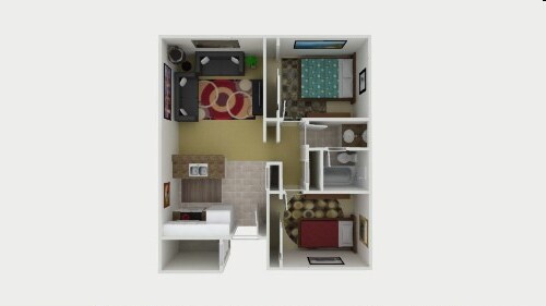 2BR/1BA - The Mila Apartments