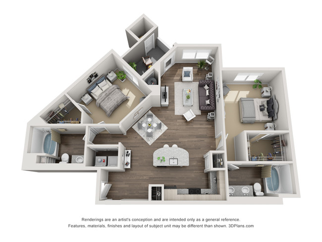 Floorplan - The Overlook at Interquest Apartments