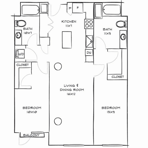 Floorplan - Indigo Apartments