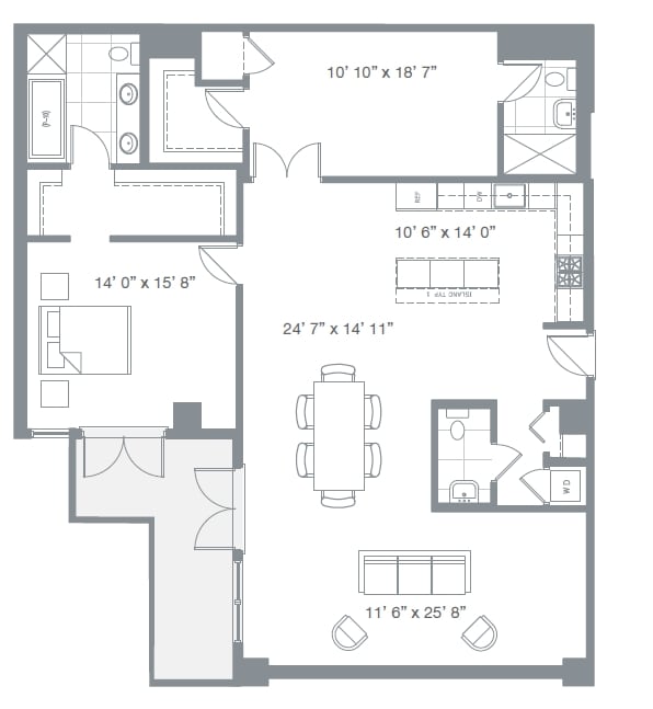 2BR/2.5BA - Watermark Condos