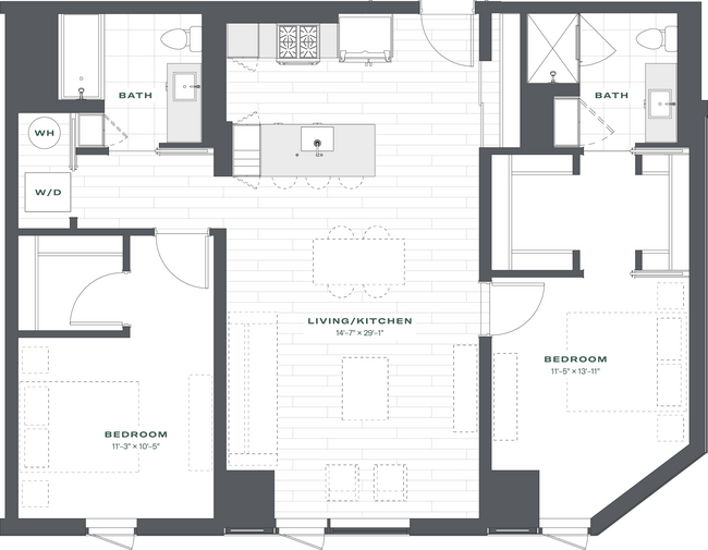 Floorplan - Triangle Square