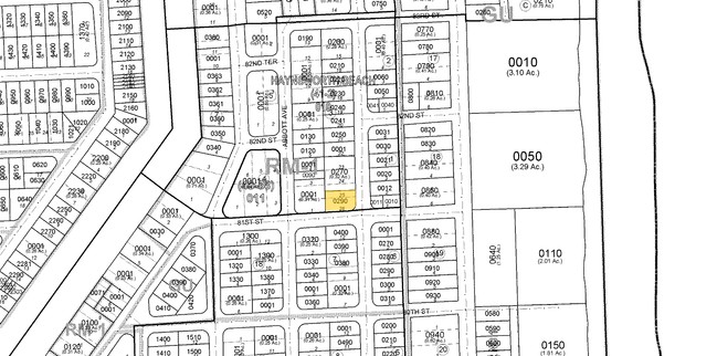 Plat Map - 8100 Harding Ave