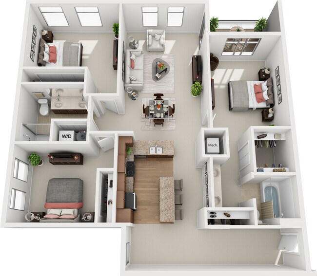 Floorplan - The Enclave Luxury Apartments