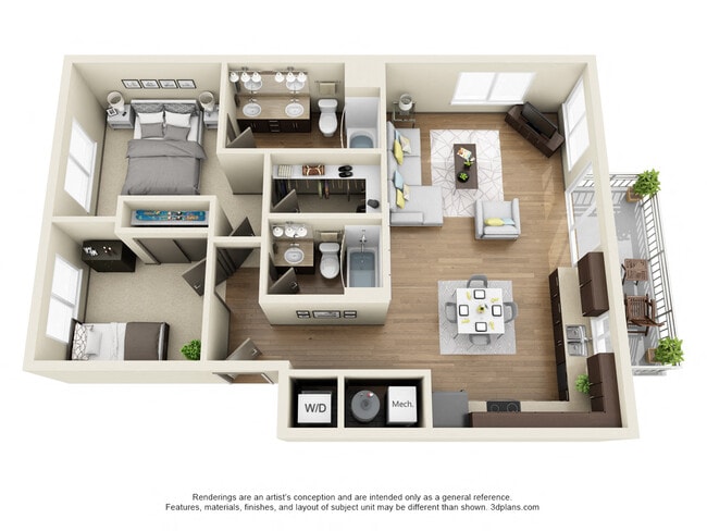 Floorplan - Skiview Place Apartments