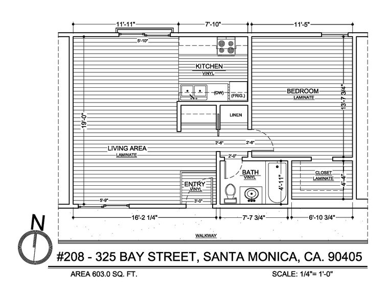 208 FLOOR PLAN - 325 Bay St.