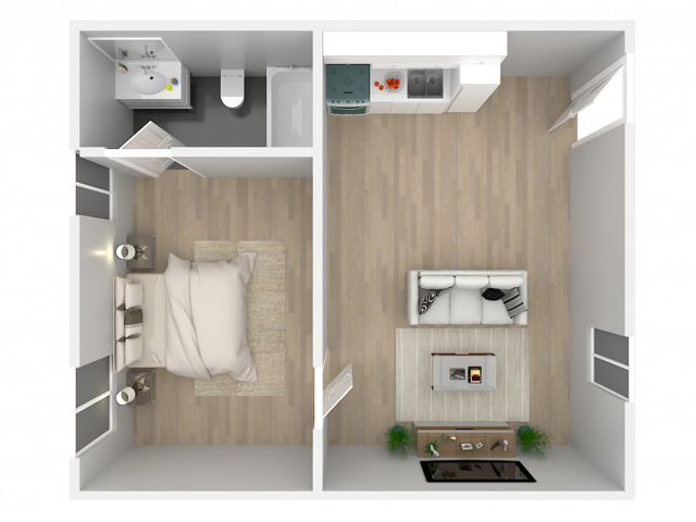 One Bedroom - Loma Apartments