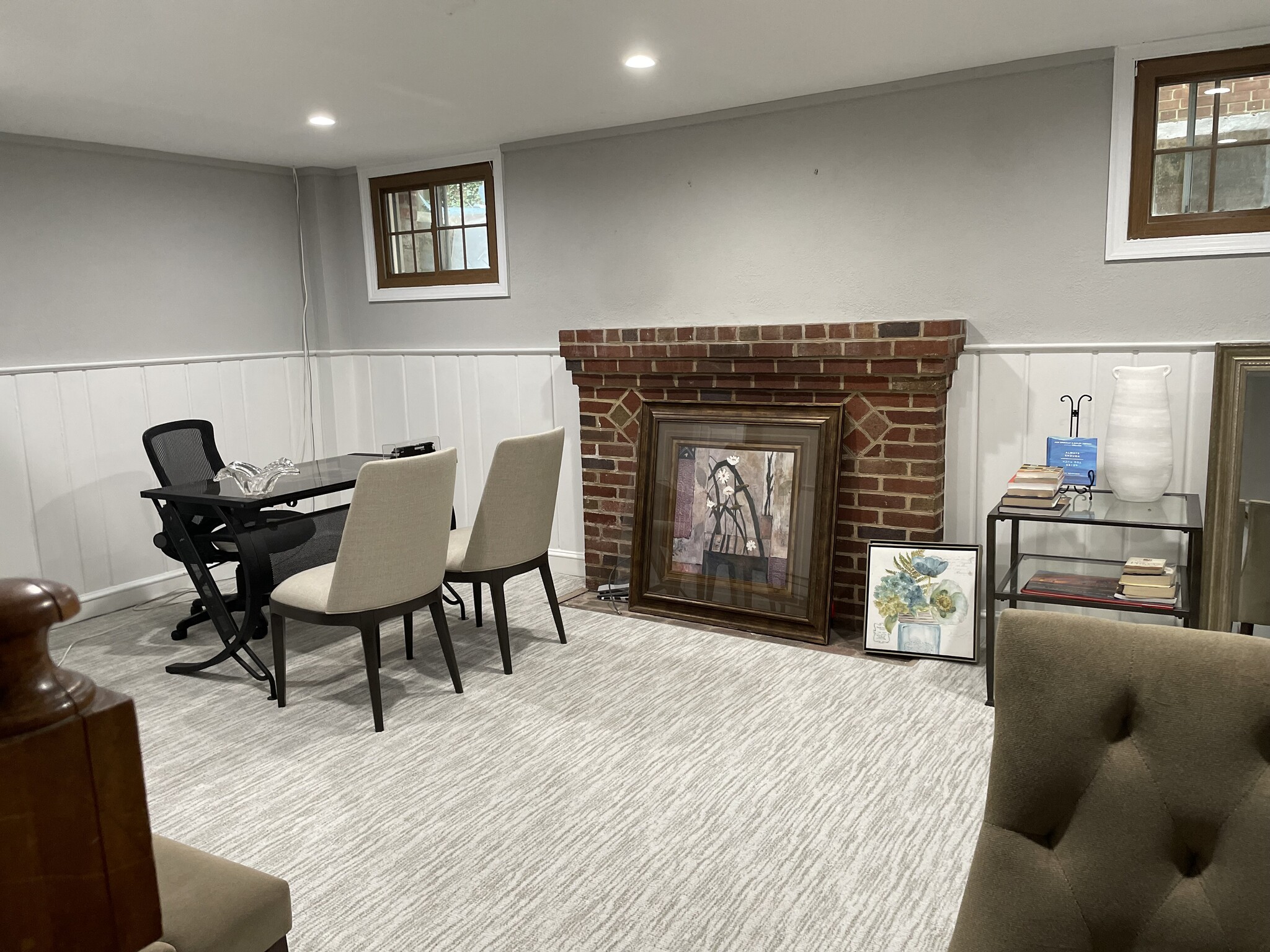 Spacious lower level Study/Office/ Bonus Room with Closet - 7819 12th St NW