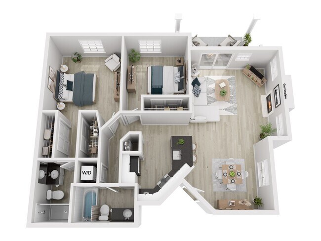 Floorplan - Bradley Park Apartments