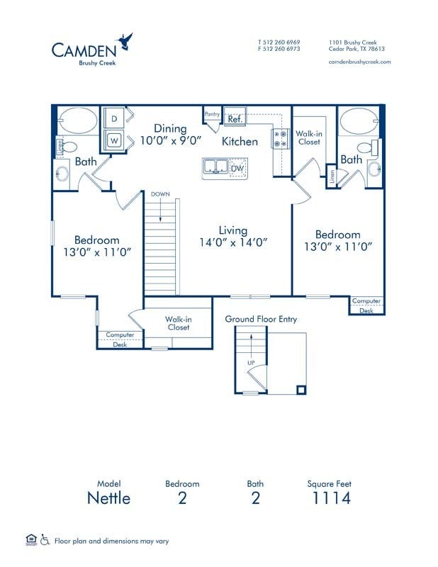 Floorplan - Camden Brushy Creek