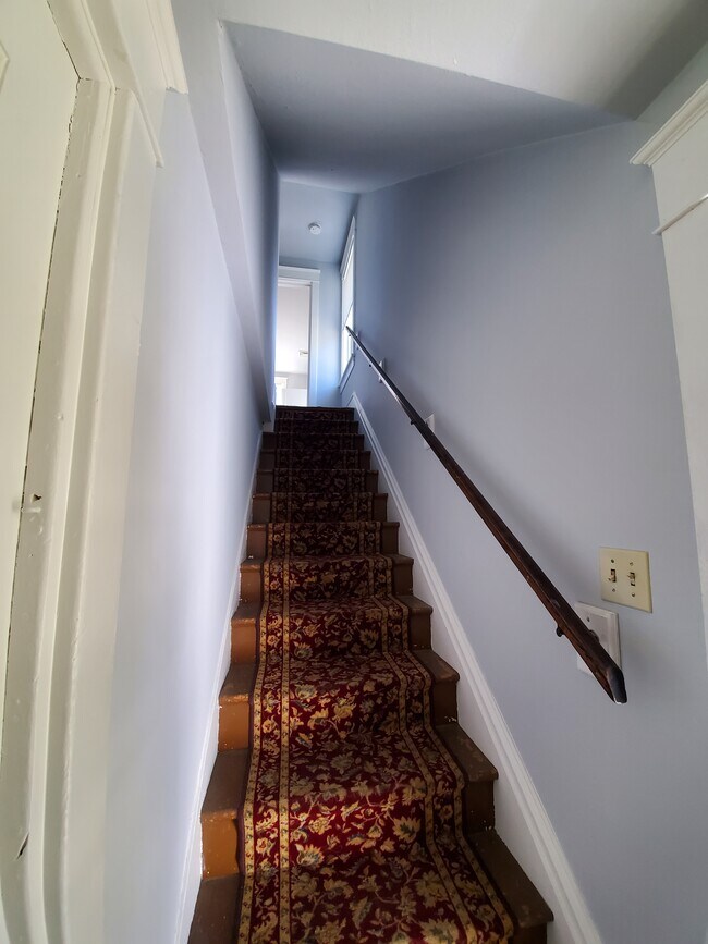 Stairs to apartment on second floor - 745 Bosler Ave