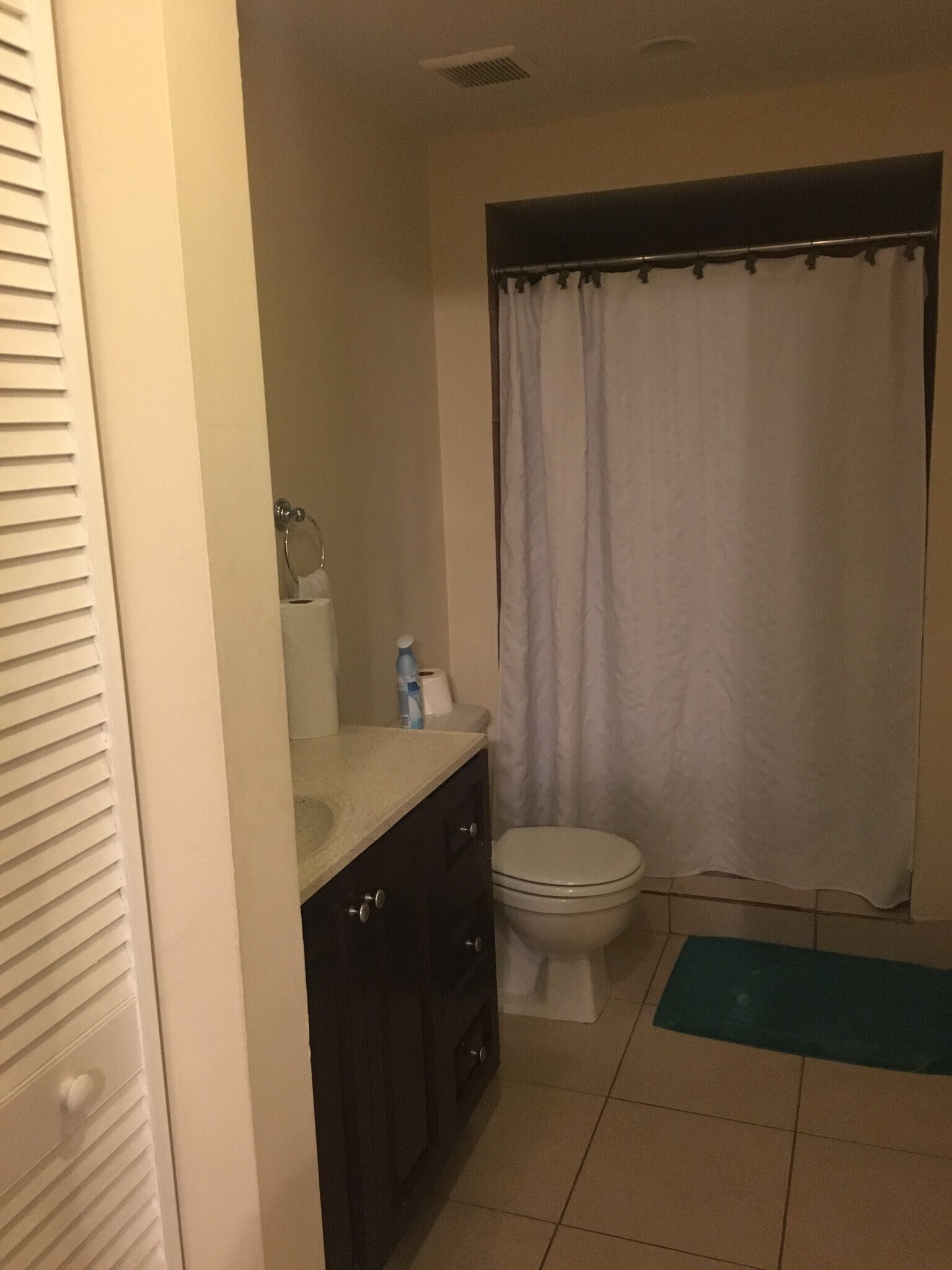 bathroom with new tile and vanity - 450 NW 20th St