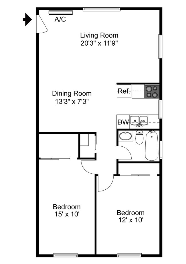 Floorplan - Allison Court Apartments