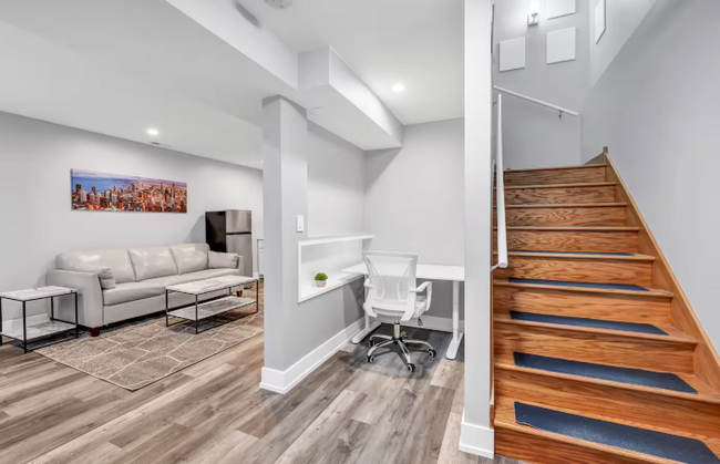 Living room and work area - 2950 S Poplar Ave