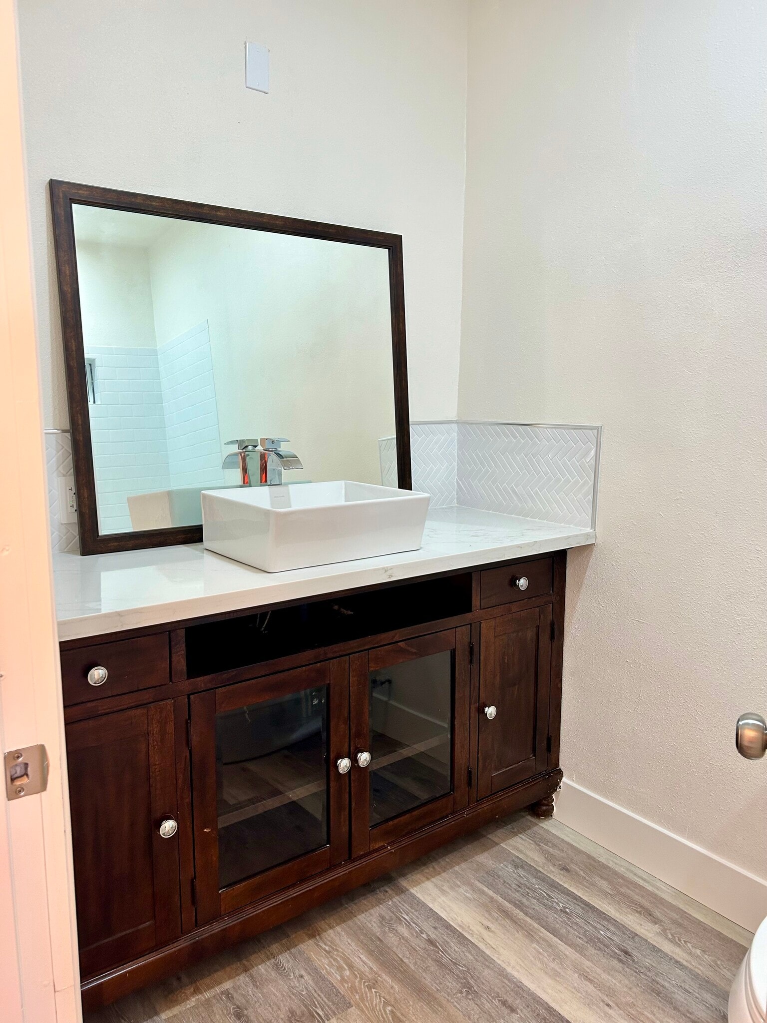 Modern Bathroom with contemporary fixtures. - 4043 1/2 W 21st St