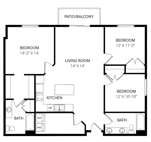 Floorplan - Renaissance Heights Apartment Homes