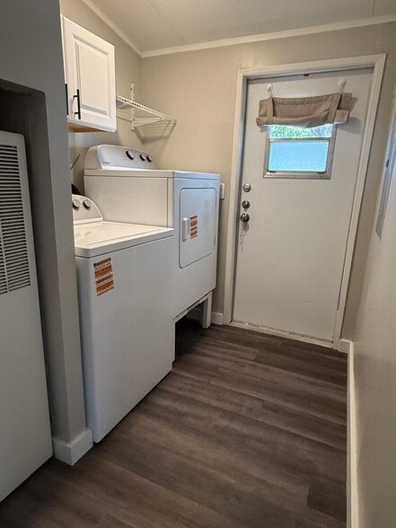 Laundry room with brand new washer and dryer - 1403 Harper Dr