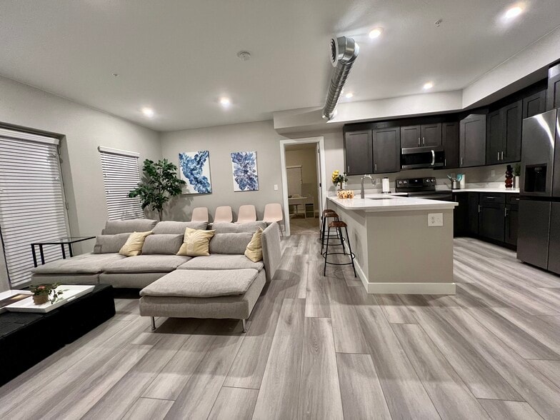 Modern hard surface flooring - 10020 E Girard Ave
