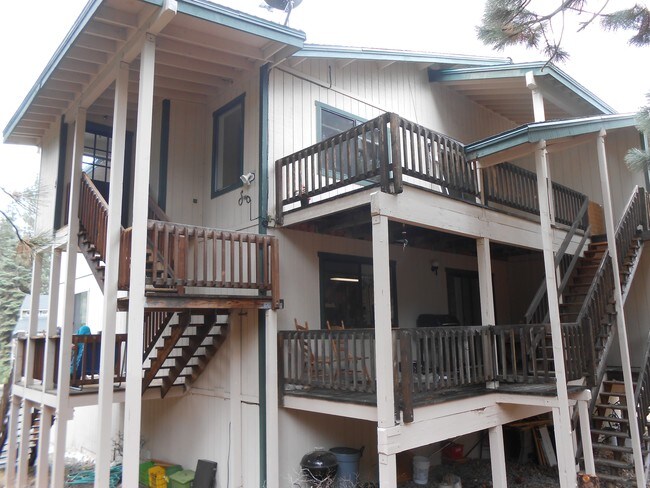 Back deck faces Golf Course - Incline Village Fourplex