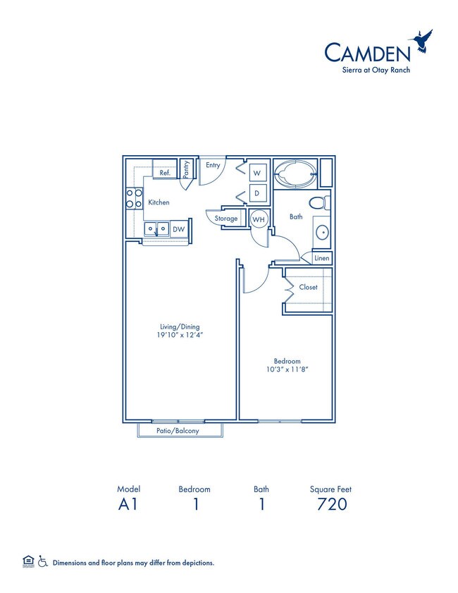 Floorplan - Camden Sierra at Otay Ranch