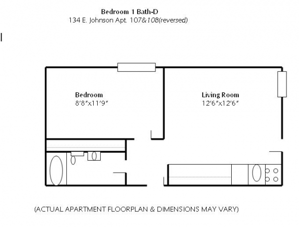 1BR/1BA - 134 E Johnson