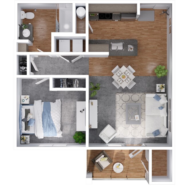 Floorplan - Riverview Apartments