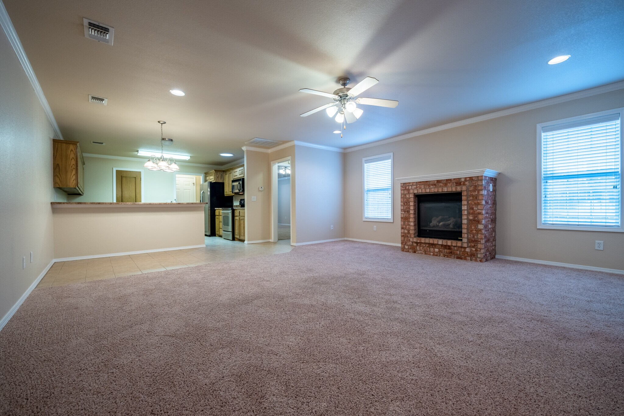 Living area with fireplace - 4530 Steffi Ct