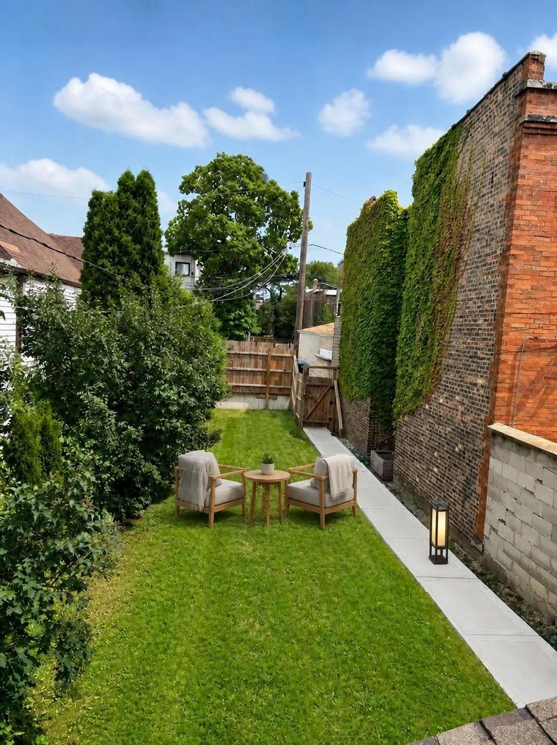 Back yard - 1931 N St Louis Ave