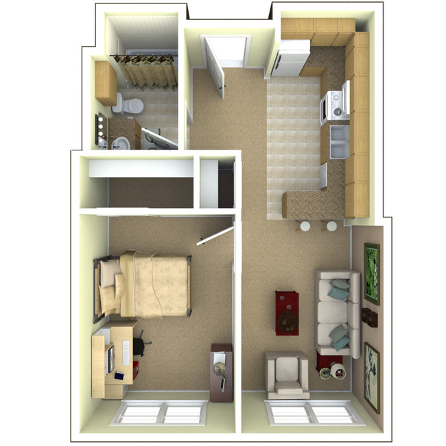 Floorplan - University Park Apartments