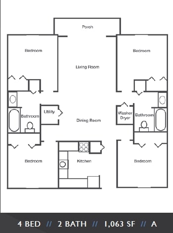 4BR/2BA - Stadium View II