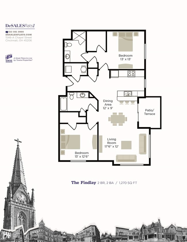 Floorplan - DeSales Flats Apartments*