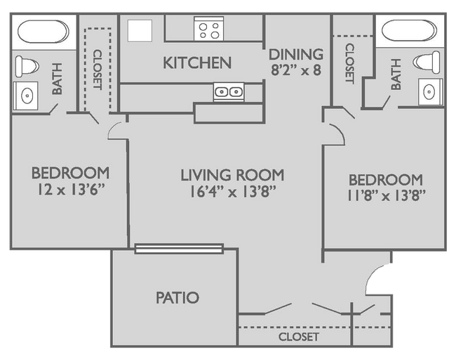 Floorplan - Brookhollow Apartments