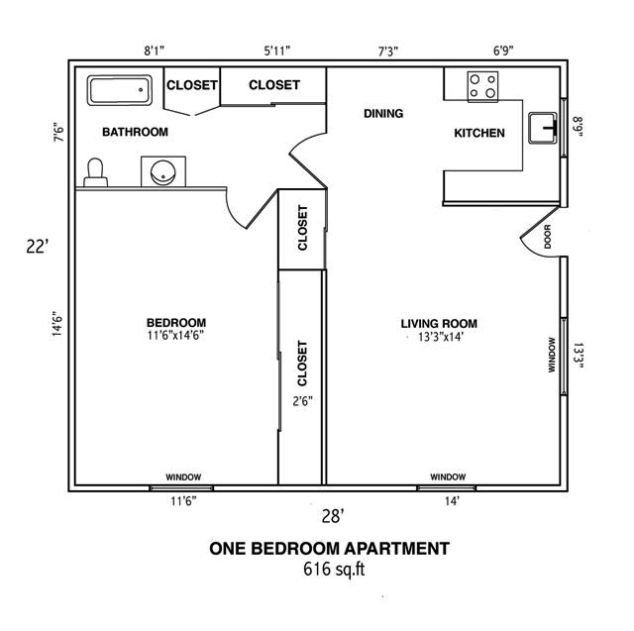 1BR/1BA - Ocean View Plaza