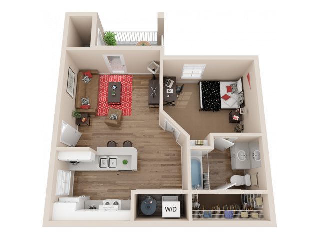 1 Bedroom 1 Bathroom - The Trails at Wolf Pen