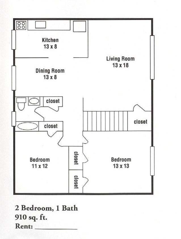 Floor Plans 2 Bedroom - Knox Village